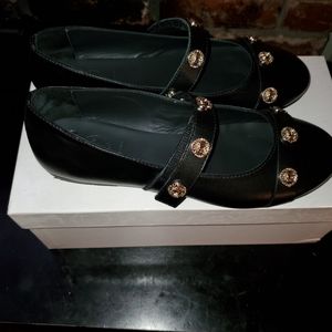 Young Versace black flats size EU 37 like new